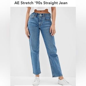 American eagle 90s straight jean stretch.